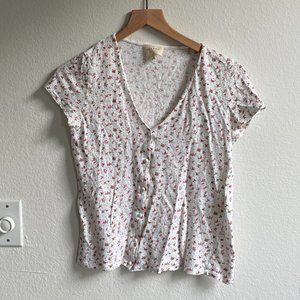 Sezane flowered t-shirt